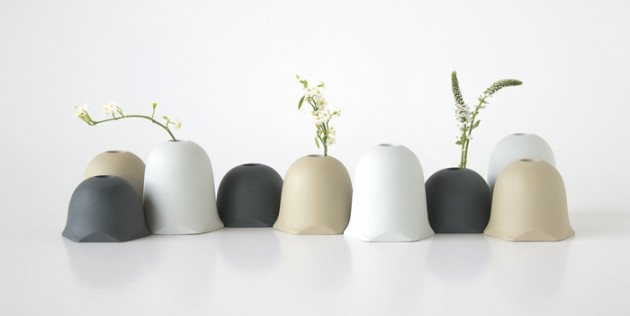 vase decoratif Scape porcelaine moderne