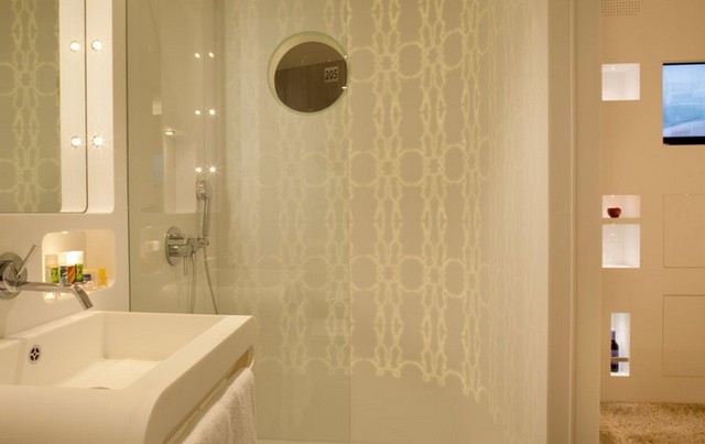 Hotel design Marais  salle bain lavabo