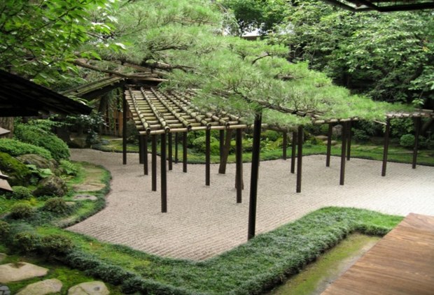 aménagement jardin zen avec beau preau