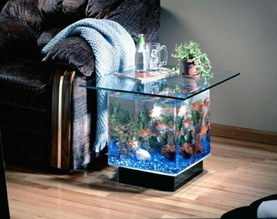 aquarium multifunctionel table design