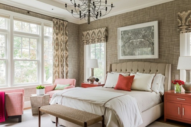 design d'intérieur : belle chambre à coucher accents baroques