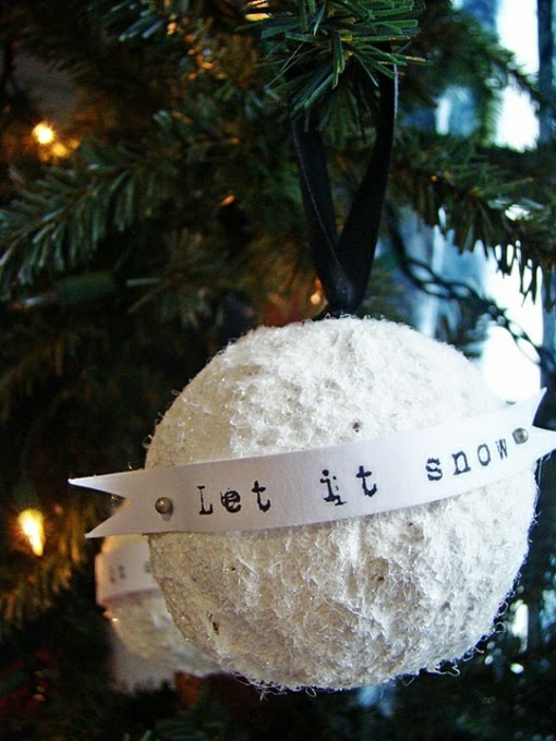 boule décorative neige arbre Noel