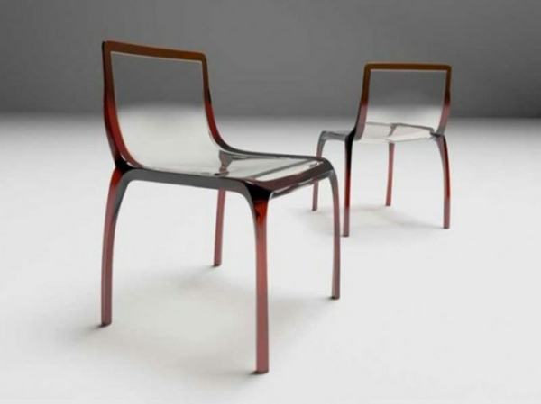 chaises design transparentes