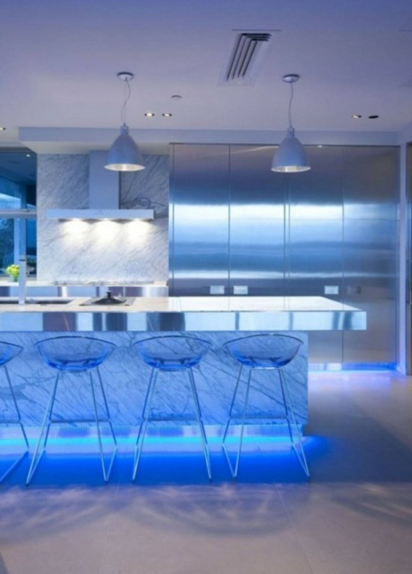 cuisine design eclairage LED