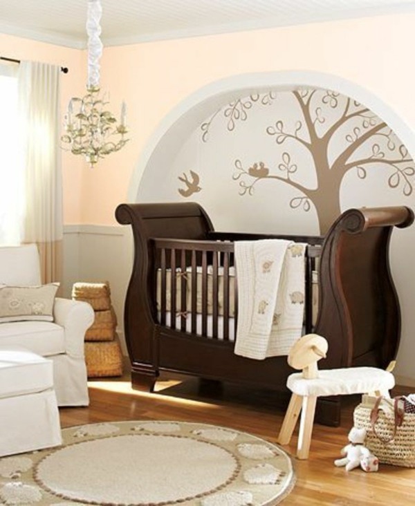 chambre bébé lit bois original 