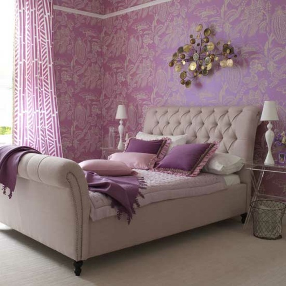 deco chambre violet elegante