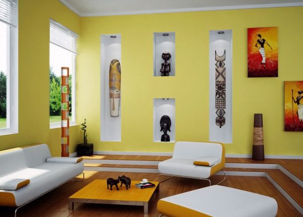 deco-design-murs-jaune-tableaux-salon