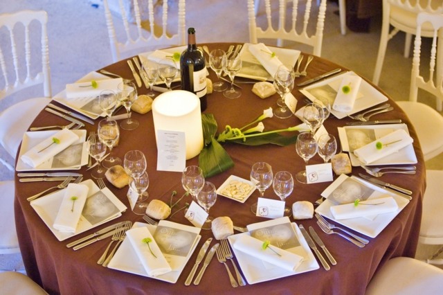 decoration table mariage moderne