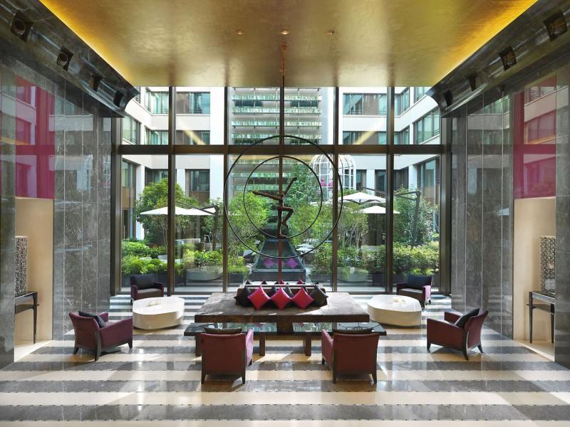 design halle d'entrée hôtel oriental mandarin charme luxe étoles bienvenue