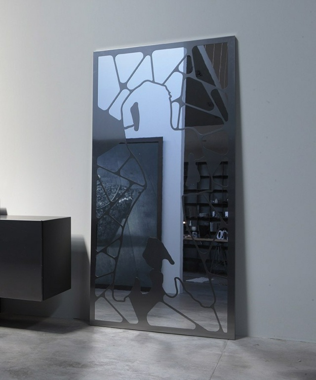eva ronda designe miroir rectangulaire moderne abstrait 