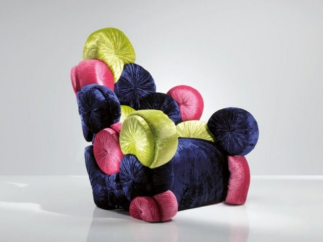 fauteuil design multicolore Atelier MO.BA.