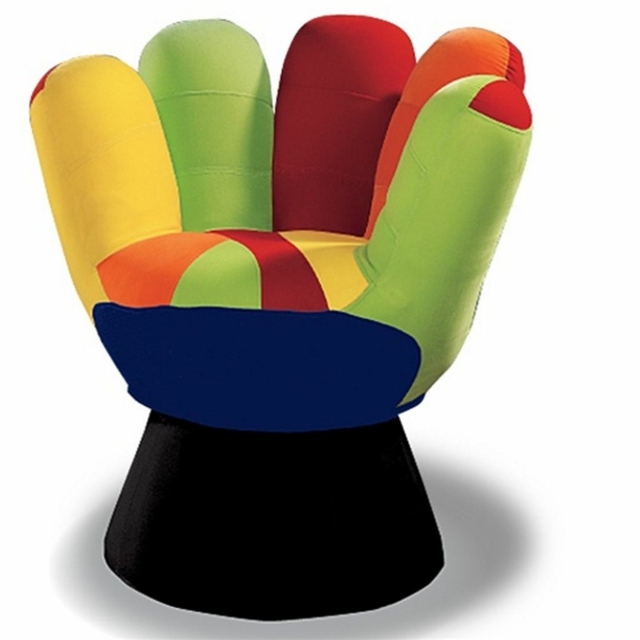 fauteuil design multicolore