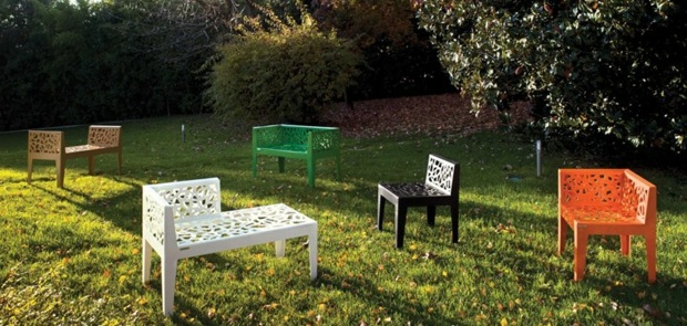 fauteuils jardin modernes Metalco