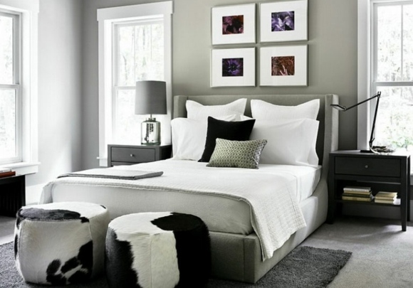 idée couleur chambre gris elegante