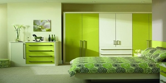 idee deco chambre coucher vert