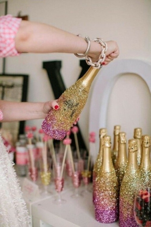 idee deco champagne Nouvel An
