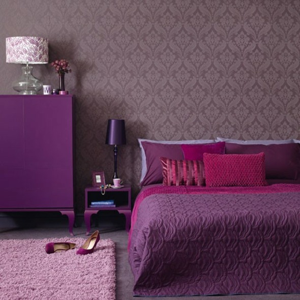 idee decoration chambre violet adult
