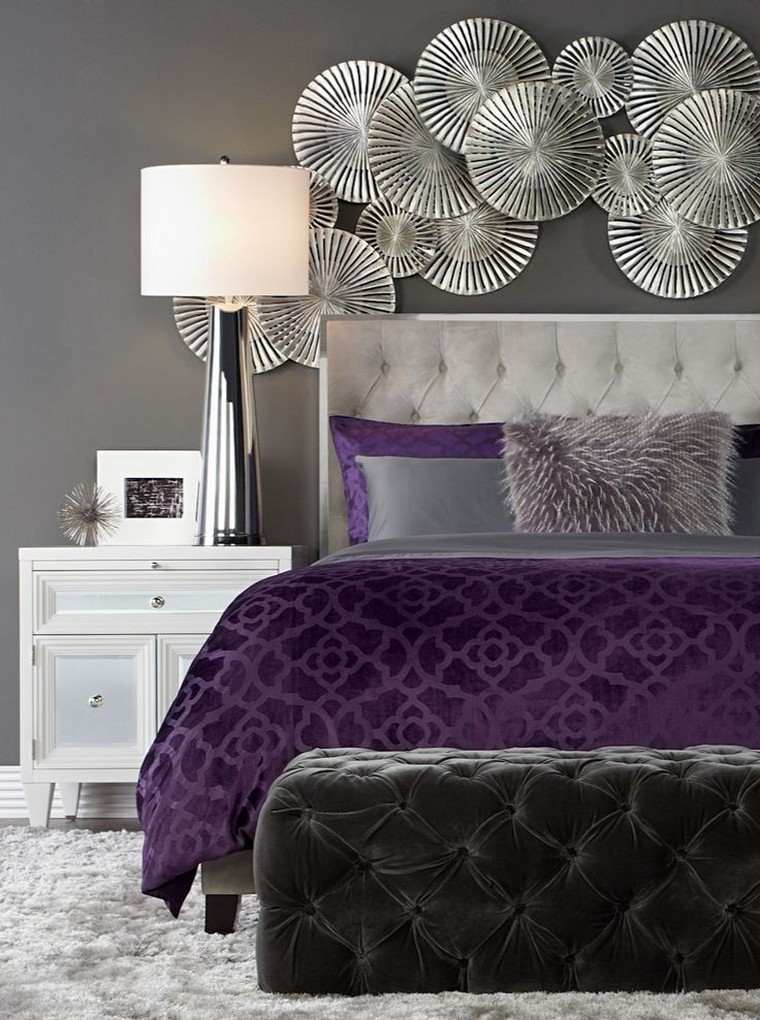 interieur-chambre-violet-lit-design
