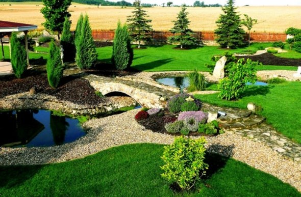 jardin design bassin eau