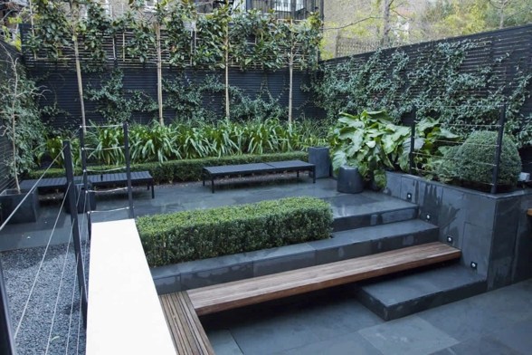 jardin design terrasse moderne