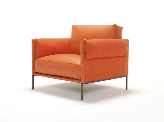 meuble orange superbe fauteuil Giorgio par Contempo