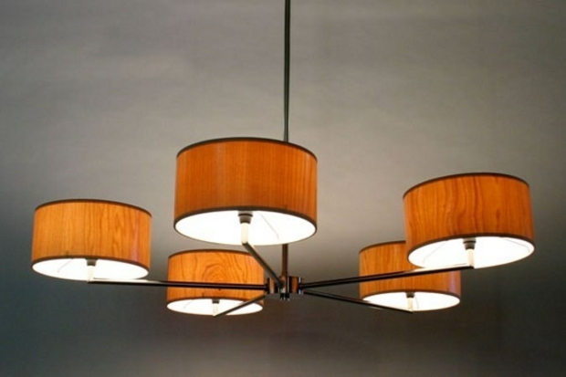 lustre bois design Lampa