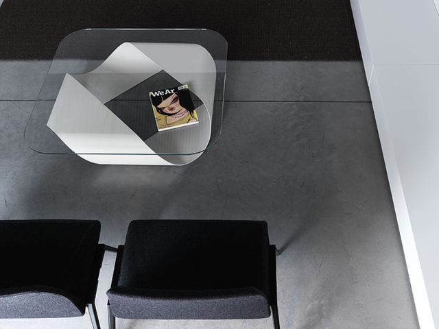 meuble salon design mobius table basse kristalia