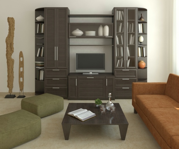 meuble versatile TV doublé d'étagères