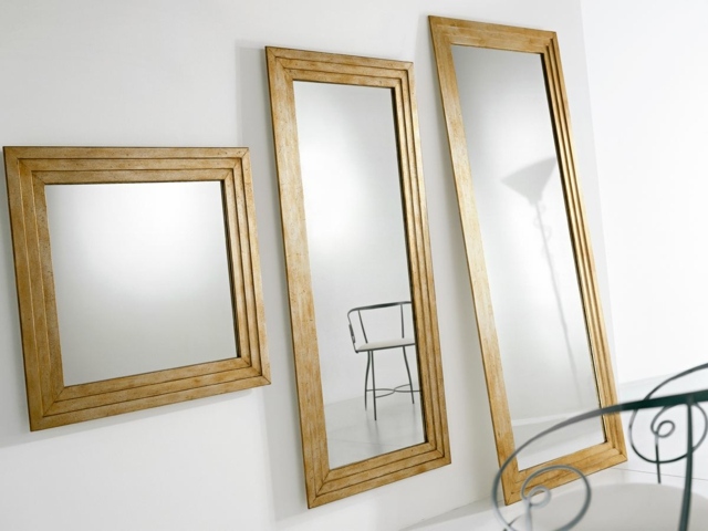 Cadre classique bois tailles différentes miroir