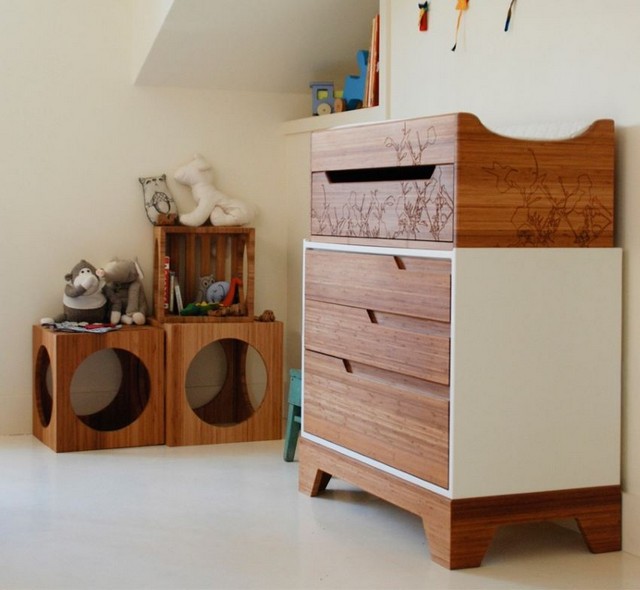 mobilier durable chambre de bébé commode Kalon Ioline detail