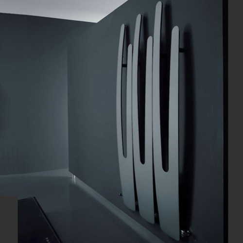 Hi-tech masculin salon intérieur radiateur en noir 