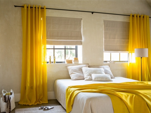  heytens rideaux jaune chambre