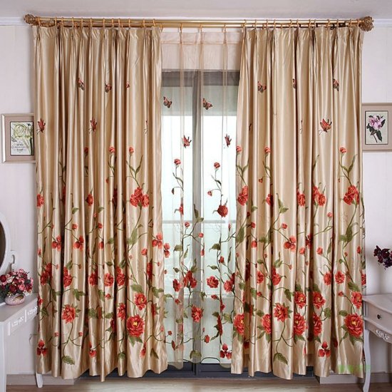 rideaux modernes motifs floraux aliexpress