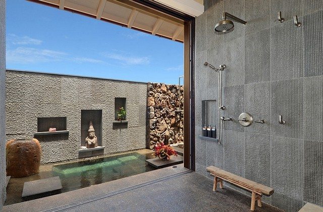 salles de bain 2015 asiatique pierre volcanique hawai