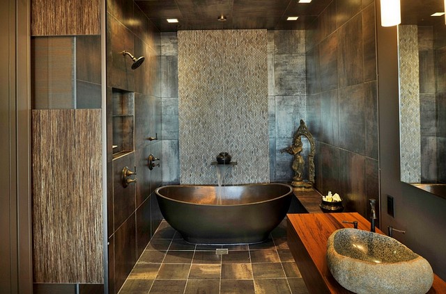 salles de bain 2015 contrate textures