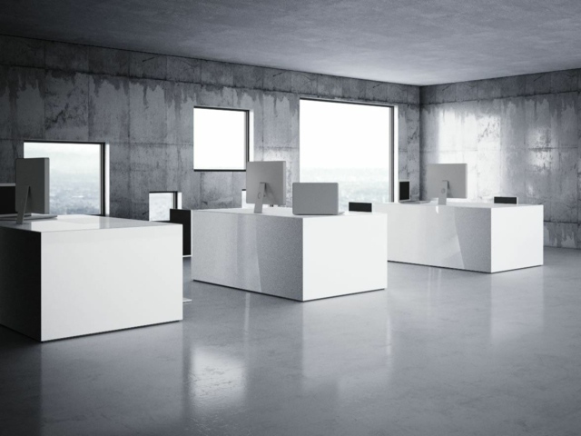 minimalisme récurrent design intérieur bureaux  blanc