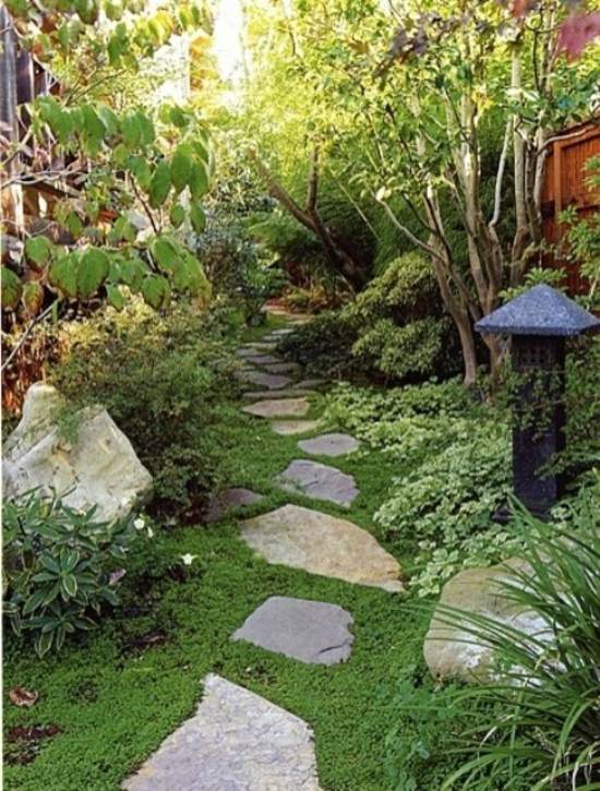 allee jardin inspiration japonaise pierre