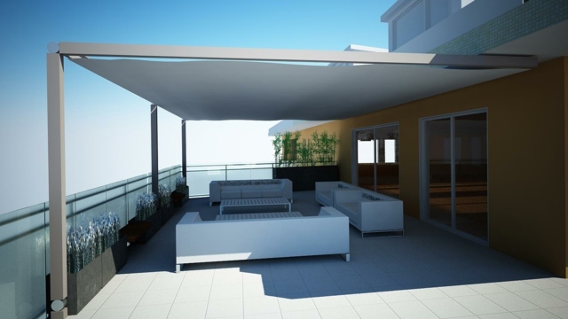aménagement terrasse design marquise