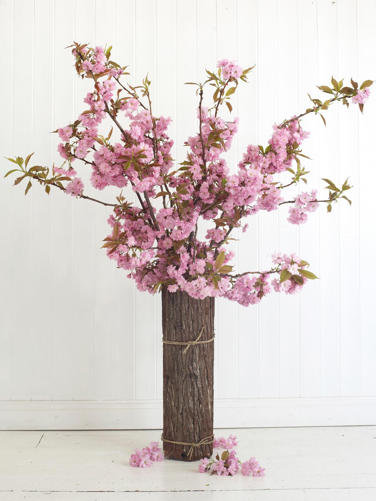 décoration maison arbre japonais fleurs déco maison printemps