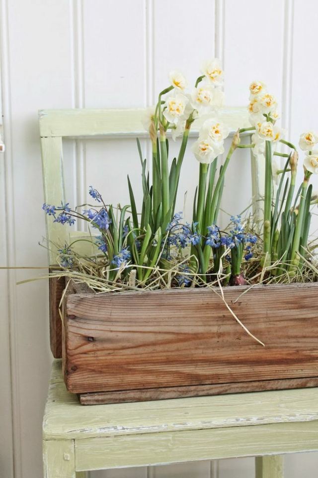 arrangement floral bac bois