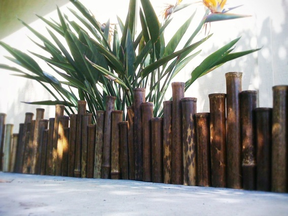 bordure de jardin bambou