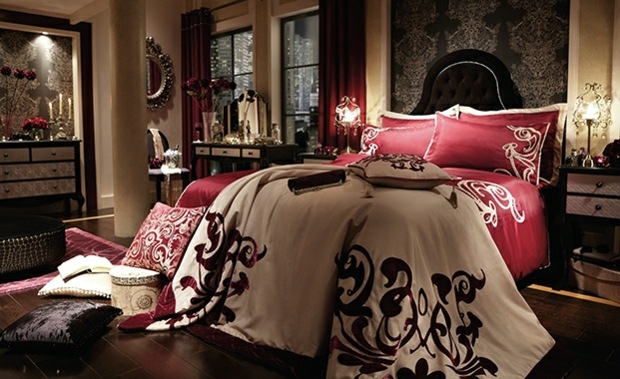 chambre baroque glamour gammes riches