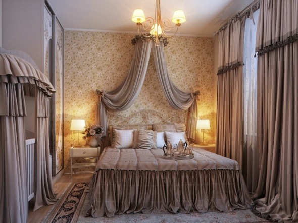 chambre romantique style classique