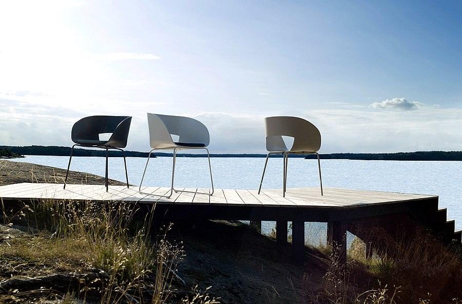 vintage collection moderne style scandinave chaise extérieur beau tribu design chaise marron noir blanc