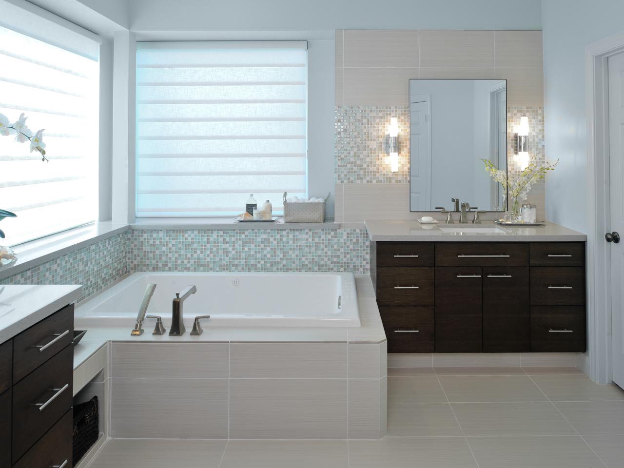 salle de bains confort meuble design baignoire carla aston transition double salle de bains marron blanc bois