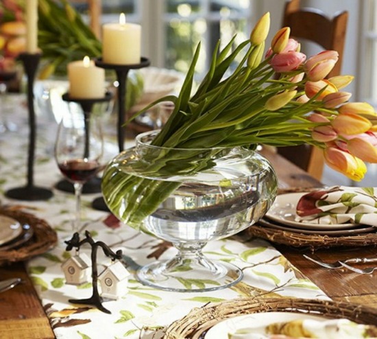 deco elegante printemps table