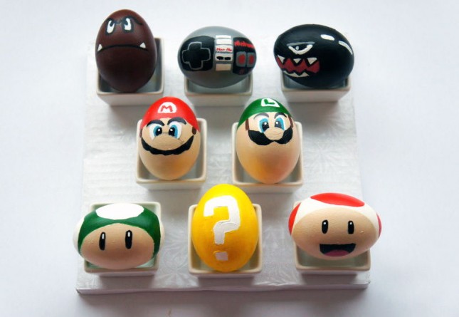 déco idée différente œufs de pâques super mario bonne idée cool originale