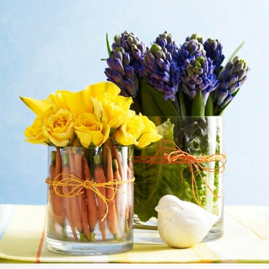 deco table printemps fleurs