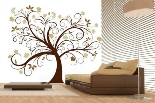 decor mural arbre papier peint