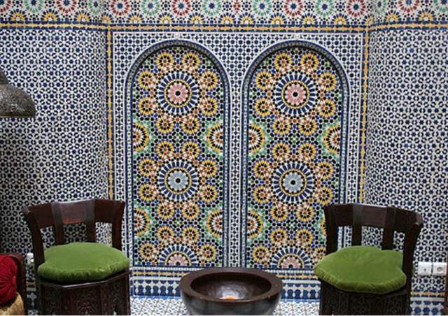 decor mural carrelage style marocain